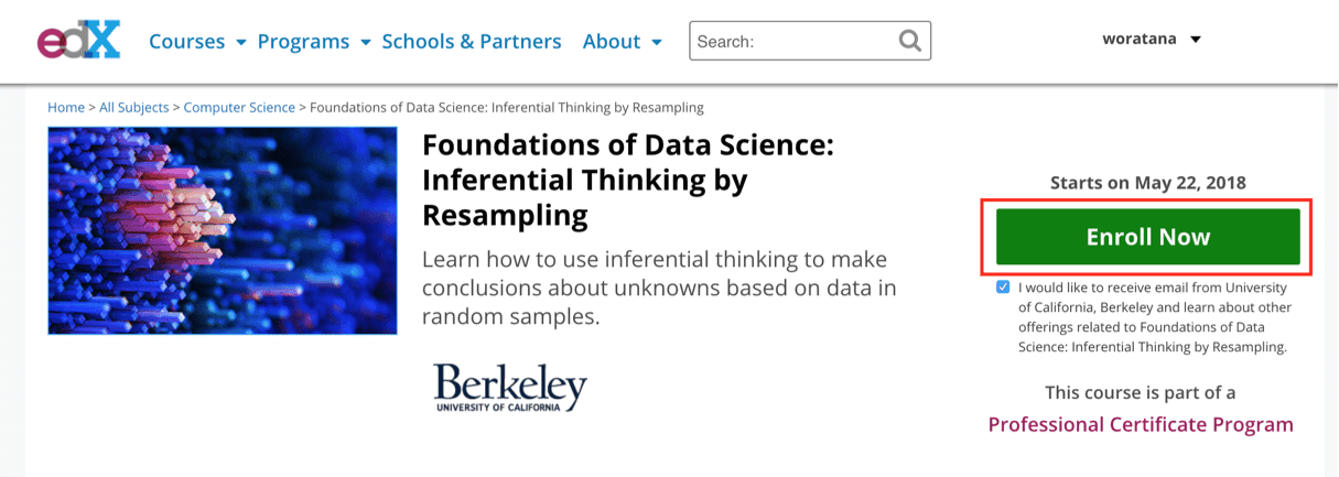 [ดี & ฟรี] คอร์ส Foundation of Data Science จากมหาวิทยาลัย Berkeley 3