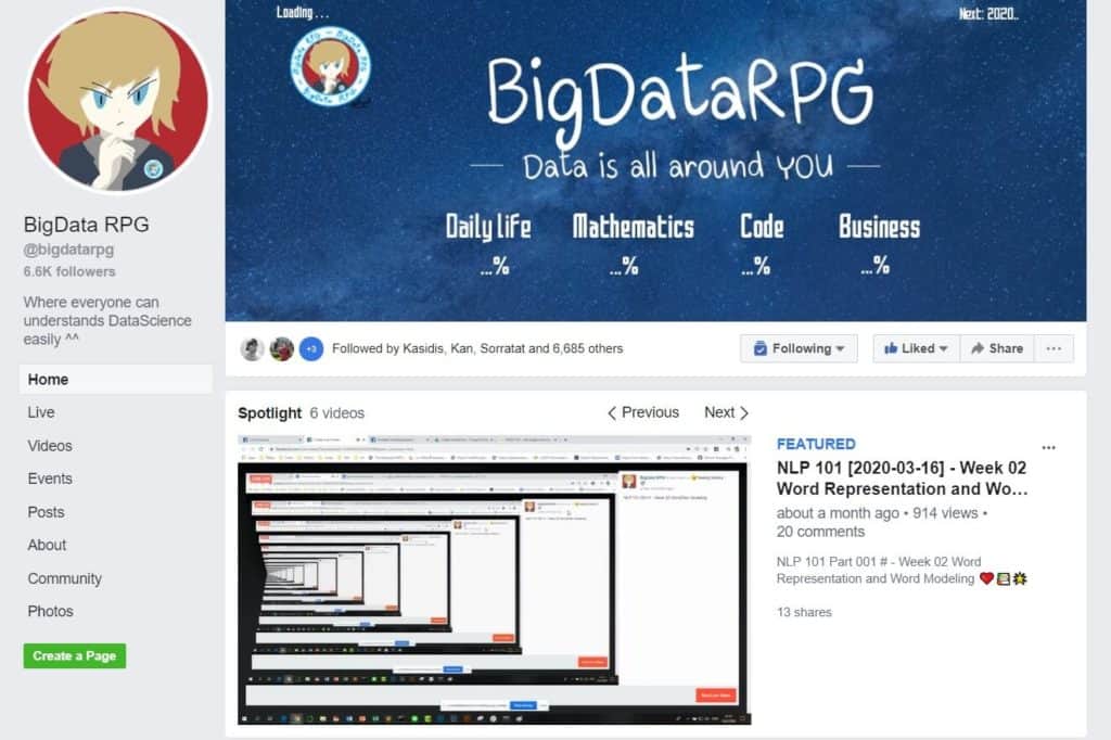 big data rpg facebook